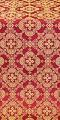 Kolomna posad silk (rayon brocade) (claret/gold)