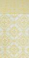 Kolomna posad silk (rayon brocade) (white/gold)
