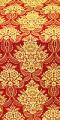 Pavlov Bouquet metallic brocade (red/gold)