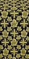 Ajur Cross metallic brocade (black/gold)