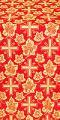 Ajur Cross metallic brocade (red/gold)
