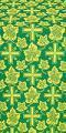 Ajur Cross silk (rayon brocade) (green/gold)