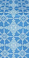 Ouglich silk (rayon brocade) (blue/silver)