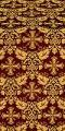 Koursk silk (rayon brocade) (claret/gold)