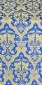 Bryansk silk (rayon brocade) (blue/gold)