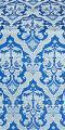 Bryansk silk (rayon brocade) (blue/silver)