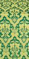 Bryansk silk (rayon brocade) (green/gold)