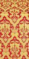 Bryansk silk (rayon brocade) (red/gold)
