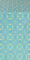 Vasiliya silk (rayon brocade) (blue/gold)
