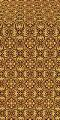 Vasiliya silk (rayon brocade) (black/gold)
