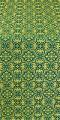 Vasiliya silk (rayon brocade) (green/gold)