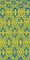 Seraphim silk (rayon brocade) (blue/gold)