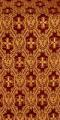 Seraphim silk (rayon brocade) (claret/gold)