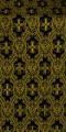 Seraphim silk (rayon brocade) (black/gold)