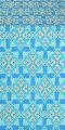 Smolensk Posad silk (rayon brocade) (blue/gold)