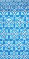 Smolensk Posad silk (rayon brocade) (blue/silver)