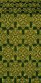 Smolensk Posad silk (rayon brocade) (green/gold)
