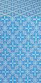 Ostrozh silk (rayon brocade) (blue/silver)