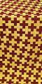 Novgorod Cross metallic brocade (claret/gold)