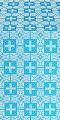 Czar's metallic brocade (blue/silver)