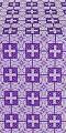 Czar's metallic brocade (violet/silver)