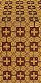 Czar's silk (rayon brocade) (claret/gold)