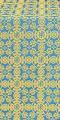 Sebastian silk (rayon brocade) (blue/gold)