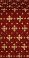 Belozersk silk (rayon brocade) (claret/gold)
