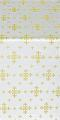 Belozersk silk (rayon brocade) (white/gold)