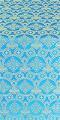 Czar's Cross silk (rayon brocade) (blue/gold)
