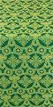 Czar's Cross silk (rayon brocade) (green/gold)