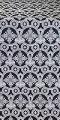 Czar's Cross silk (rayon brocade) (black/silver)
