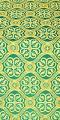 Poutivl' silk (rayon brocade) (green/gold)