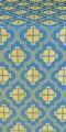 Ladoga posad metallic brocade (blue/gold)