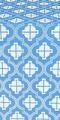 Ladoga posad metallic brocade (blue/silver)