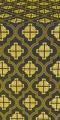 Ladoga posad silk (rayon brocade) (black/gold)