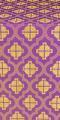 Ladoga posad silk (rayon brocade) (violet/gold)