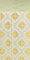 Ladoga posad silk (rayon brocade) (white/gold)