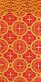 Smolensk metallic brocade (red/gold)