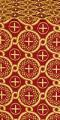Smolensk silk (rayon brocade) (claret/gold)