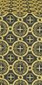 Smolensk silk (rayon brocade) (black/gold)