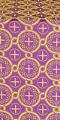 Smolensk silk (rayon brocade) (violet/gold)