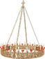 Single-level church khoros (chandelier) - 6Ss (20 lights and 20 lamps)