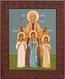 Religious icons: Holy Martyrs Faith, Hope, Love and their mother Sophie - 3