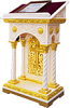 Church lecterns: Jerusalem carved lectern - G