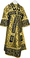 Embroidered Subdeacon vestments - Iris (black-gold)