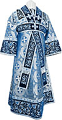 Embroidered Subdeacon vestments - Iris (blue-silver)