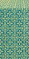 Zeon silk (rayon brocade) (blue/gold)