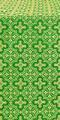 Zeon silk (rayon brocade) (green/gold)