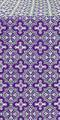 Zeon silk (rayon brocade) (violet/silver)